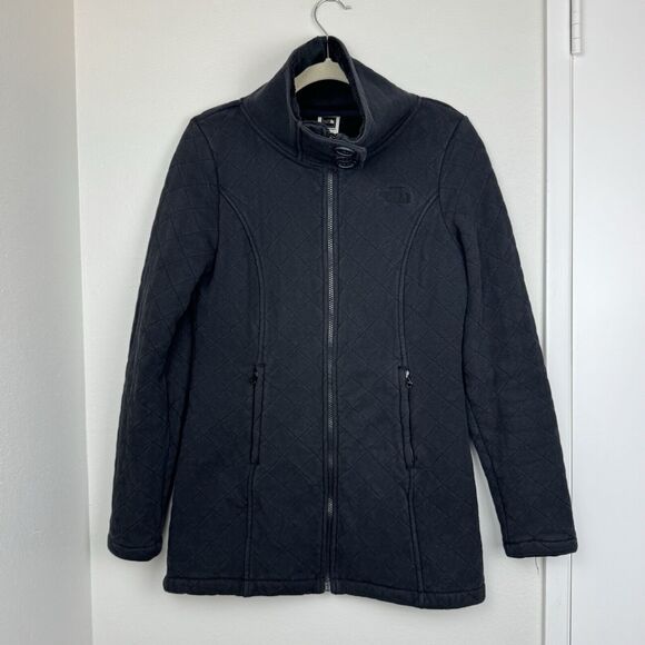 The North Face Caroluna Quilted Fleece Full Zip Lining Jacket Womens Size Medium - Picture 1 of 8